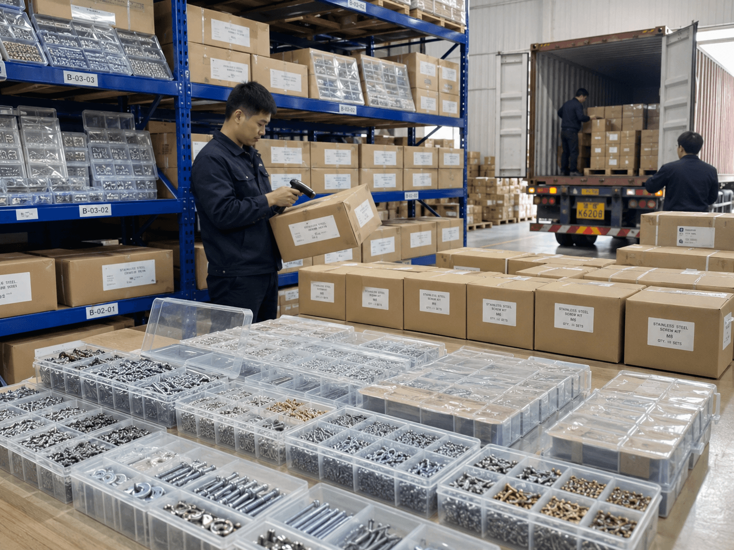 Produttore OEM di kit di viti per l'assemblaggio di mobili in kit.