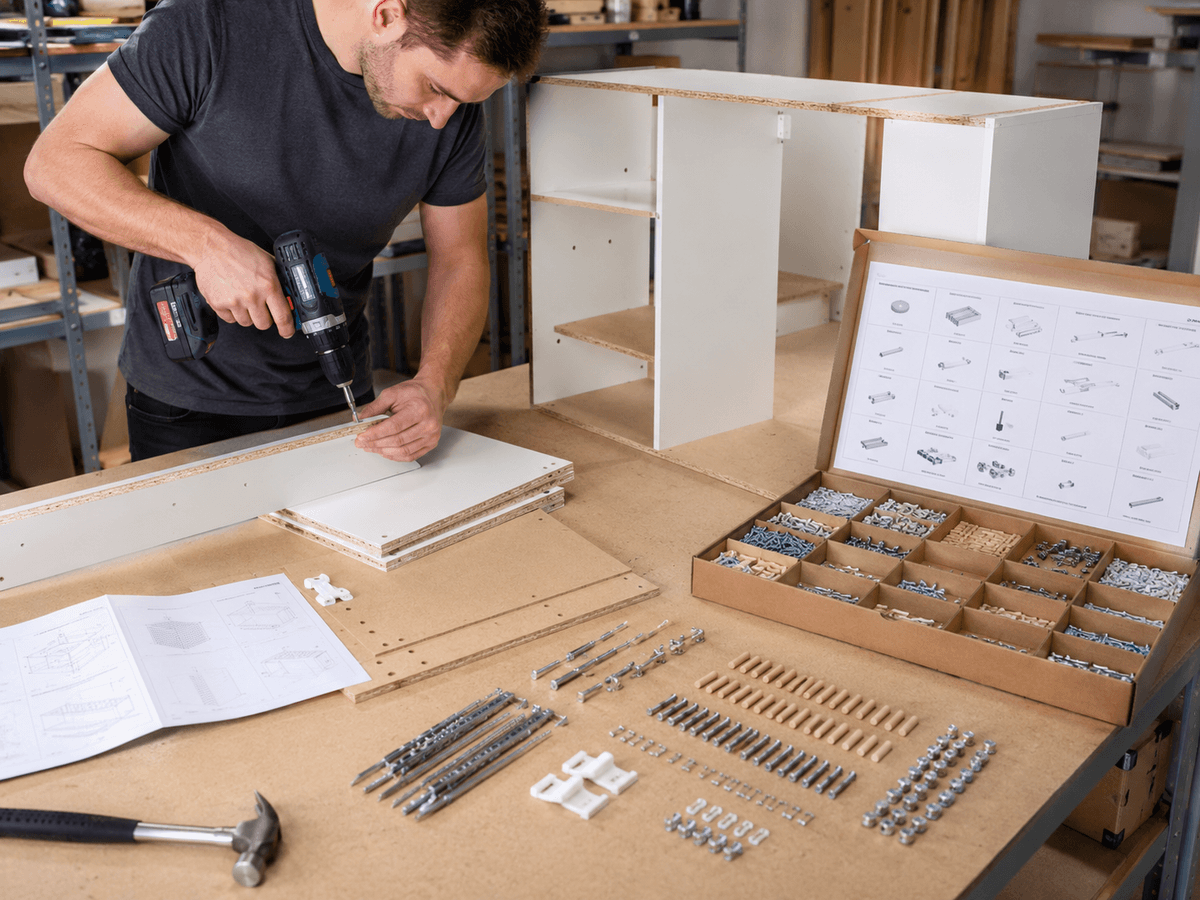 Produttore OEM di kit di viti per l'assemblaggio di mobili
