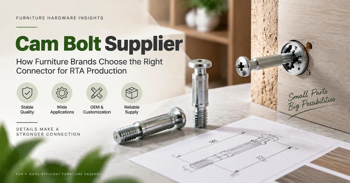 Cam Bolt Supplier: How Furniture Brands Choose the Right Connector for RTA Production