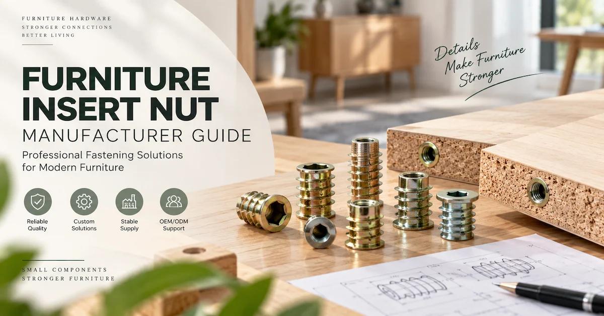 Furniture Insert Nut Manufacturer: OEM Selection, Panel Fit and Quality Guide for Cabinet and RTA Furniture Buyers
