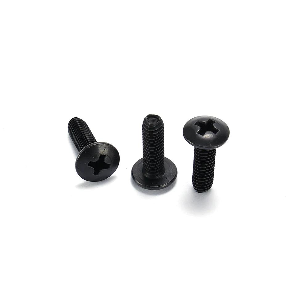 Black Cross-Drive Wide Truss Head Machine Screw